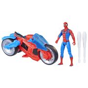 SPIDERMAN SET FIGURINA SI VEHICUL WEB BLAST CYCLE VIVF6899
