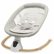 Sezlong balansoar, New Baby, Smart, Pana la 9 kg, Include cronometru si detector de miscare, Cu 5 viteze de leganare, Cu sunete si melodii, Cu 2 jucarii, 0 lun+, Grey BYN53462