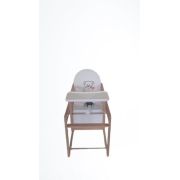Scaun de masa din lemn de Fag multifunctional cu tavita din plastic MyKids Wiktoria HEART 86852