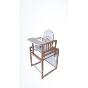 Scaun de masa din lemn de Fag multifunctional cu tavita din plastic MyKids Wiktoria HEART 86852