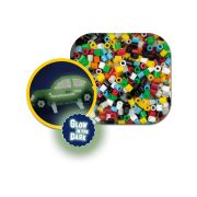 Set creativ Beedz - Margele de calcat Masina Glow in the Dark