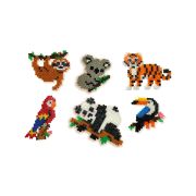 Set creativ copii - Margele de calcat cu Animale din Jungla Beedz