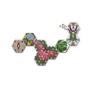 Set margele de calcat Beedz Art - Botanica cu placi hexagonale