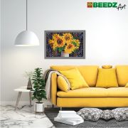 Set margele de calcat Beedz Art - Floarea soarelui