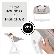 Sezlong Alpha Bouncer 2in1, Powder Bunny  Beige Bloom EKDhk61826