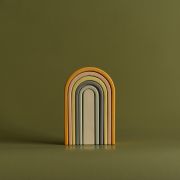 Jucarie din lemn - Curcubeu mini (culori pastel)