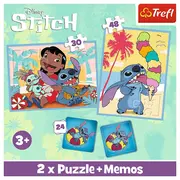 PUZZLE TREFL 2IN1 MEMO MOOMIN DISNEY STITCH LILO VIV93585
