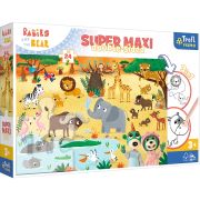 PUZZLE TREFL PRIMO 24 SUPER MAXI BABIES AND THE BEAR IN SAFARI VIV41009