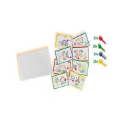 Set creativ mozaic - Tabla de jucarie mozaic cu pini colorati