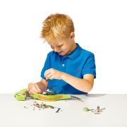 Set de constructie copii - Dinozauri din metal T-rex si Stegosaurus