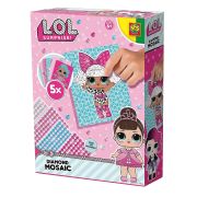 Set de jucarie L.O.L. - Mozaic si abtibilduri cu sclipici si diamante