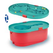 Jucarie copii Quadrilla - circuit cu bile - Set cu galeti (90 piese)