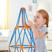 Jucarie din bambus Flexistix - Kit cu mai multe turnuri (132 piese)