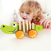 Jucarie din lemn - Crocodil de tras