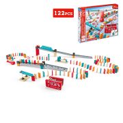 Jucarie din lemn - Domino fabrica de roboti (122 piese)