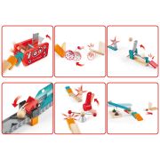 Jucarie din lemn - Domino fabrica de roboti (122 piese)