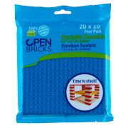Jucarie - Seturi de constructie - Placi albastre 20x20 (4 buc)