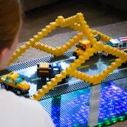 Jucarie Stax Monster truck + Set constructie cu lumini si sunete