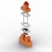 Jucarie copii Marble Run Hubelino - extensie lift pentru bile (24 piese)