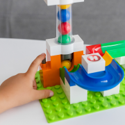 Jucarie copii Marble Run Hubelino - extensie lift pentru bile (24 piese)