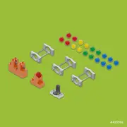 Jucarie copii Marble Run Hubelino - extensie lift pentru bile (24 piese)