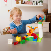 Jucarie copii Marble Run Hubelino - extensie pendul (46 piese)