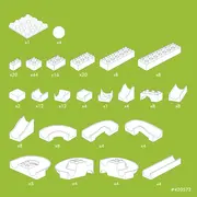 Jucarie de construit pentru copii Marble Run Hubelino (213 piese)