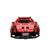 Masina sport rosie tip lego tehnic de constructie (482 piese)