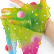 Set de mixat slime colorat cu margele si bile