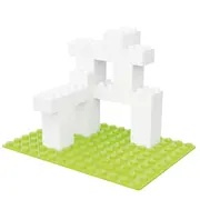 Blocuri de constructie albe Hubelino (120 piese)