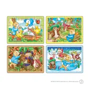 Cutie puzzle x 4 peter rabbit orwpr004
