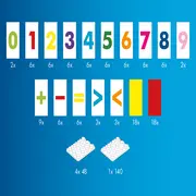 Joc educativ pentru copii de invatat numaratul si calculatul (120 piese)