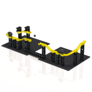 Jucarie Marble Run Pi tunuri magnetice Hubelino (70 piese)