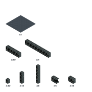 Jucarie Piese de constructie Set M Hubelino (78 piese)