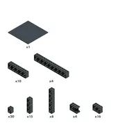 Jucarie Piese de constructie Set M Hubelino (78 piese)
