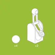 Jucarie copii Marble Run Hubelino - extensie ciocan gravitational (6 piese)