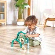 Jucarie din lemn de stivuit - Urs polar (7 piese)