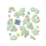 Set autocolante fosforescente cu unicorni pentru copii