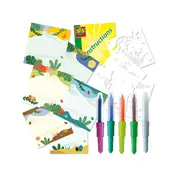 Set carioci colorate cu aerograf si matrite cu animale