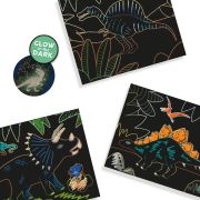 Set creativ - Razuieste Dinozauri Glow-in-the-Dark