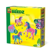 Set creativ Green Beedz &ndash; Margele de calcat Unicorn
