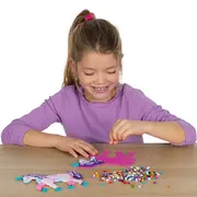 Set creativ Green Beedz &ndash; Margele de calcat Unicorn