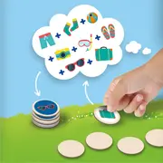 Set de 3 jocuri copii - Dame, Memorie si Vacanta