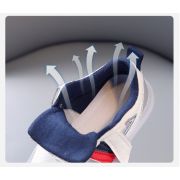 Adidasi albi cu gri, rosu si bleumarine cu luminite (marime disponibila: marimea 22) md1012-2-c.marimea 22