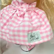 Papusa Nines D'Onil, Mia, cu parul blond, cu catel, cu articulatii, cu miros de vanilie, 30 cm
