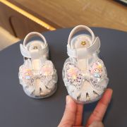 Sandale alb sidefat pentru fetite - Doll MDA1609-1-c