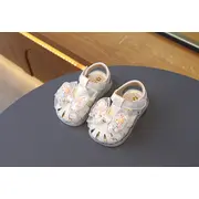 Sandale alb sidefat pentru fetite - Doll MDA1609-1-c