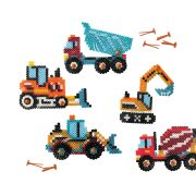 Set creativ Beedz - Margele de calcat Autovehicule de constructie