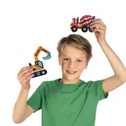Set creativ Beedz - Margele de calcat Autovehicule de constructie