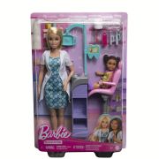BARBIE CARIERE SET MOBILIER CU PAPUSA DOCTOR STOMATOLOG BLONDA VIVMTDHB63_HKT69